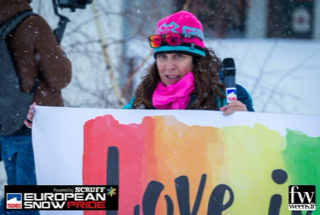 David-H Percussion performing at European Snow Pride 
