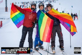 David-H Percussion performing at European Snow Pride 