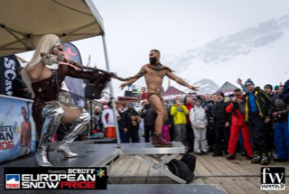 David-H Percussion performing at European Snow Pride 
