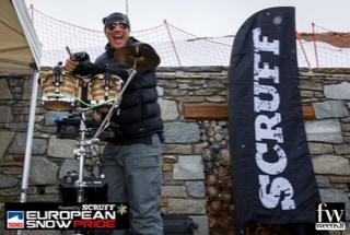 David-H Percussion performing at European Snow Pride 